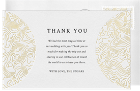 'Touch of Adventure' Wedding Thank You Note