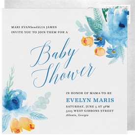 'In Full Bloom' Baby Shower Invitation