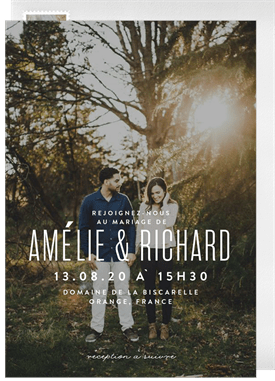 'Full Photo Nuptials' Wedding Invitation