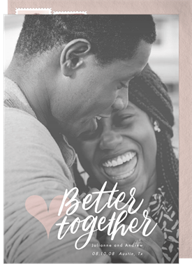 'Better Together' Wedding Save the Date