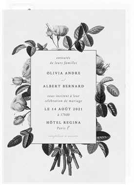 'Vintage Bouquet' Wedding Invitation