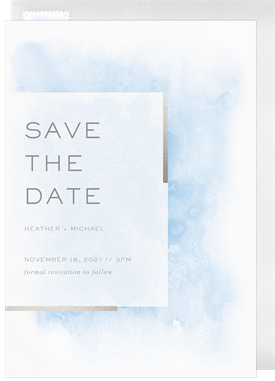 'Touch of Glamour' Wedding Save the Date