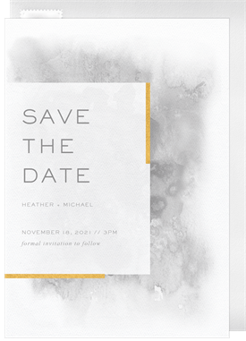 'Touch of Glamour' Wedding Save the Date