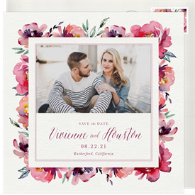 'Perennial Crest' Wedding Save the Date