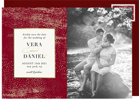 'Speckled Impression' Wedding Save the Date