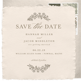 'Dainty Floral' Wedding Save the Date