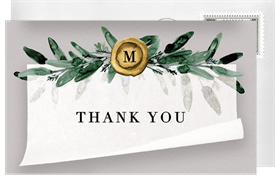 'Finishing Touch' Wedding Thank You Note