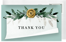 'Finishing Touch' Wedding Thank You Note
