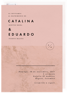 'Chic Minimalist' Wedding Invitation