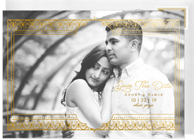 'Intricate Temple' Wedding Save the Date