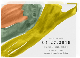 'Bold Strokes' Wedding Save the Date