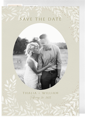 'Delicate Vines' Wedding Save the Date