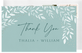 'Delicate Vines' Wedding Thank You Note