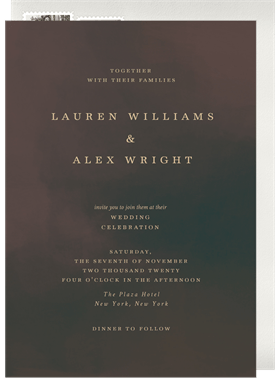 'Autumn Nights' Wedding Invitation