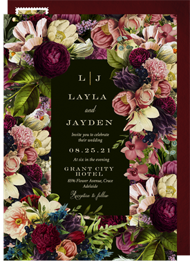 'Blooming Botanical Garden' Wedding Invitation
