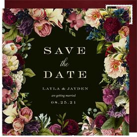 'Blooming Botanical Garden' Wedding Save the Date