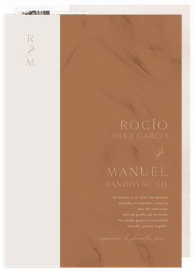 'Faint Marble' Wedding Invitation