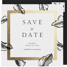 'Leaves Fall' Wedding Save the Date