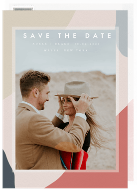 'Simple Modernism' Wedding Save the Date