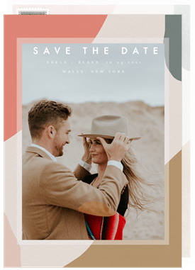 'Simple Modernism' Wedding Save the Date