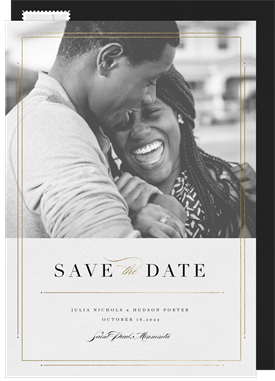 'Delicate Border' Wedding Save the Date
