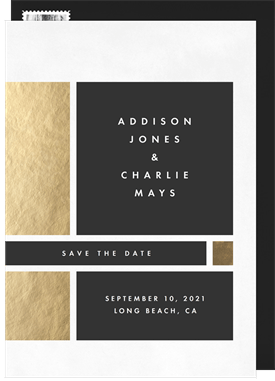 'Art Gallery' Wedding Save the Date