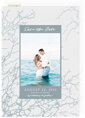 'Branched Border' Wedding Save the Date
