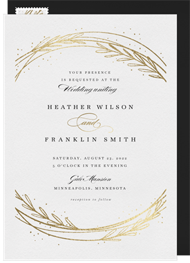 'Whimsical Botanical' Wedding Invitation