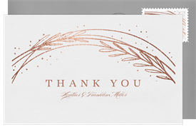 'Whimsical Botanical' Wedding Thank You Note