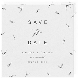 'Deconstructed Wreath' Wedding Save the Date