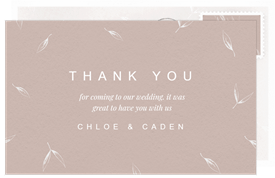 'Deconstructed Wreath' Wedding Thank You Note