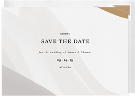 'Artful Look' Wedding Save the Date