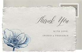 'Anemone Blossoms' Wedding Thank You Note