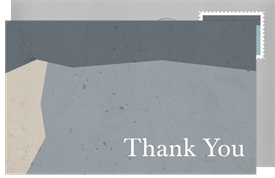 'Cracked Concrete' Wedding Thank You Note