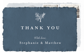 'Floral Element' Wedding Thank You Note