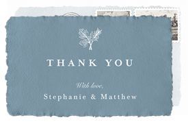 'Floral Element' Wedding Thank You Note