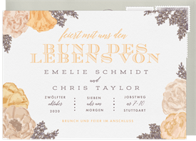 'Country Union' Wedding Invitation