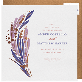 'Loose Bouquet' Wedding Save the Date