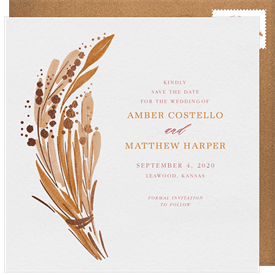 'Loose Bouquet' Wedding Save the Date