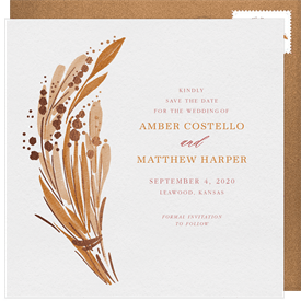 'Loose Bouquet' Wedding Save the Date