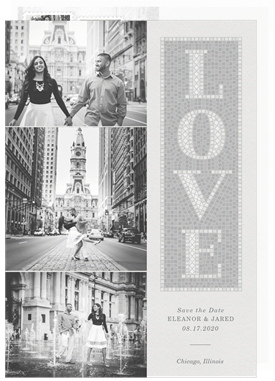 'Tiled Love' Wedding Save the Date