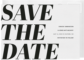 'To Have and To Hold' Wedding Save the Date