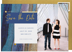 'Color Bands' Wedding Save the Date