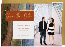 'Color Bands' Wedding Save the Date