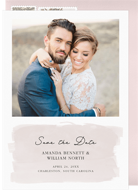 'Painted Swash' Wedding Save the Date