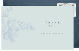 'Gorgeous Florals' Wedding Thank You Note