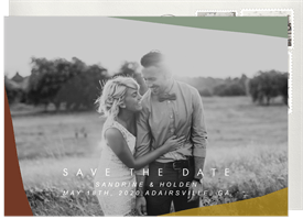 'Graphic Shapes' Wedding Save the Date