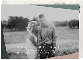 'Graphic Shapes' Wedding Save the Date