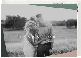 'Graphic Shapes' Wedding Thank You Note
