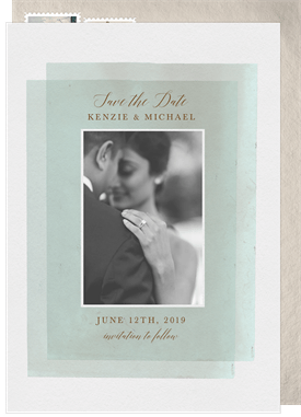 'Perfectly Romantic' Wedding Save the Date
